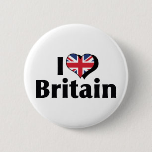 I Liebe Großbritannien Button