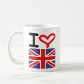 I Liebe Großbritannien Kaffeetasse (Links)
