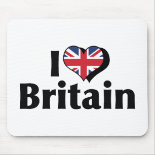 I Liebe Großbritannien Mousepad
