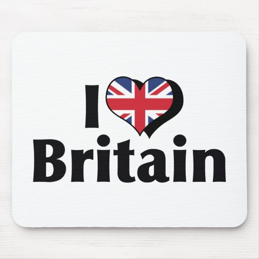 I Liebe Großbritannien Mousepad (Vorne)