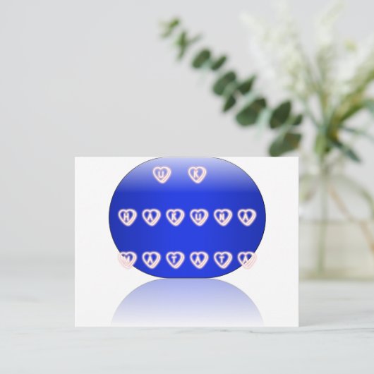 I Liebe Großbritannien Postkarte (Stehend Vorderseite)