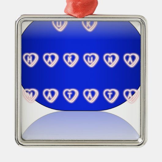 I Liebe Großbritannien Silbernes Ornament (Vorne)