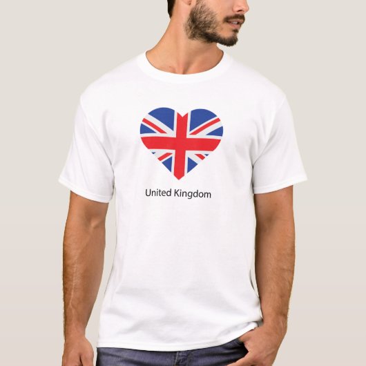 I Liebe Großbritannien T-Shirt (Vorderseite)