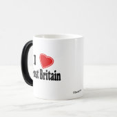 I Liebe Großbritannien Verwandlungstasse (Vorderseite Links)
