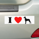 I Liebe-große Däne-Autoaufkleber Autoaufkleber (Auf Auto)