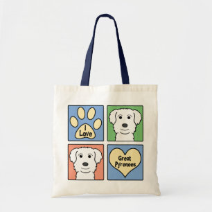 I Liebe große Pyrenäen Tragetasche