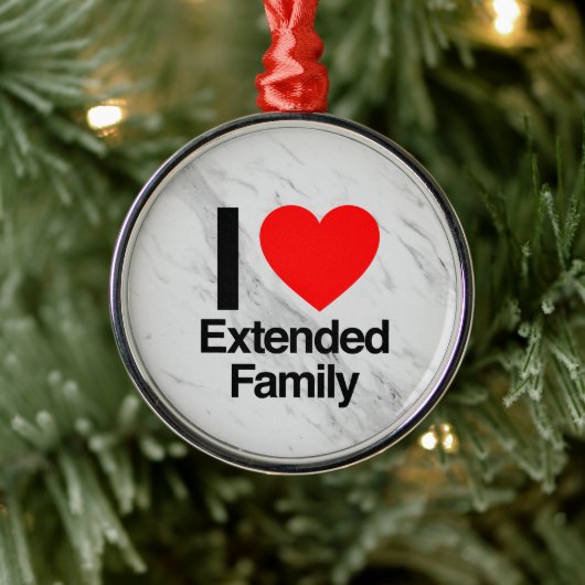 i Liebe Großfamilie Ornament Aus Metall (Baum)