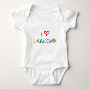 I Liebe-Großmutter Baby Strampler