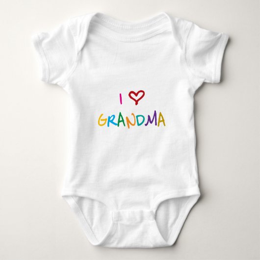 I Liebe-Großmutter Baby Strampler (Vorderseite)