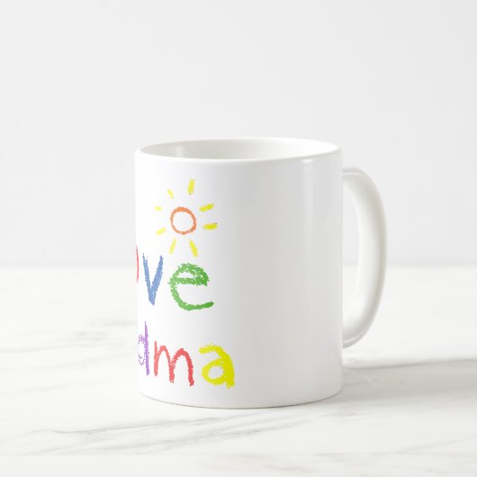 I Liebe-Großmutter Kaffeetasse (VorderseiteRechts)