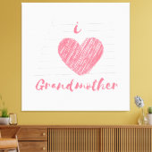 i Liebe Großmutter Leinwanddruck (Insitu (Wohnzimmer))
