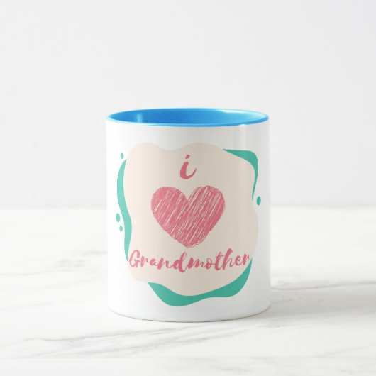 i Liebe Großmutter Tasse (Zentrum)