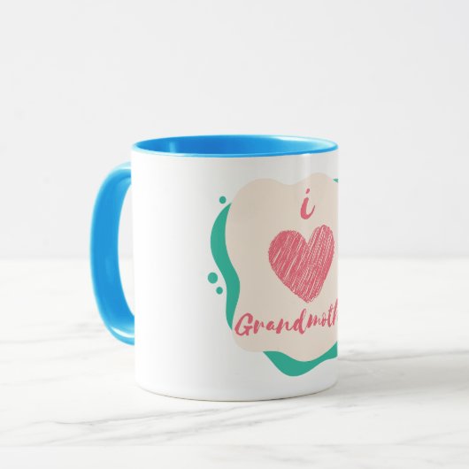 i Liebe Großmutter Tasse (Vorderseite Links)