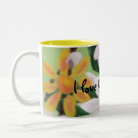 I Liebe-Großmutter-Tasse Zweifarbige Tasse (Links)