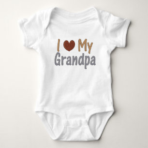 I Liebe-Großvater-Säuglings-Strampler Baby Strampler