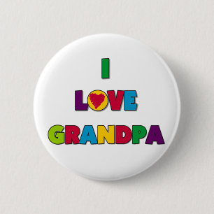 I Liebe-Großvater-T-Shirts und Geschenke Button