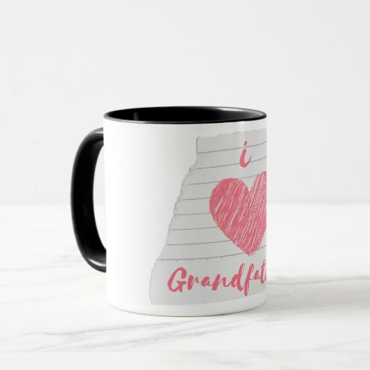 i Liebe Großvater Tasse (Vorderseite Links)