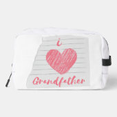 i Liebe Großvater Waschbeutel (Rückseite)