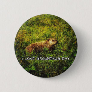 I Liebe Groundhog Day Button