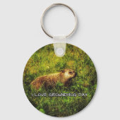 I Liebe Groundhog Day Schlüsselanhänger (Vorderseite)