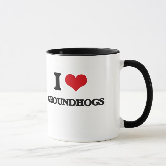 I Liebe Groundhogs Tasse (Rechts)