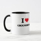 I Liebe Groundhogs Tasse (Links)