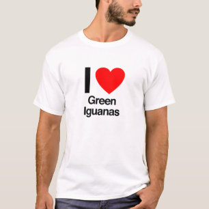 i Liebe Grüne Leguane T-Shirt