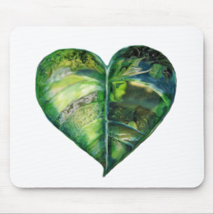 I Liebe grünes Mousepad