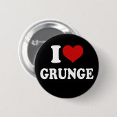 I Liebe Grunge Button (Vorne & Hinten)