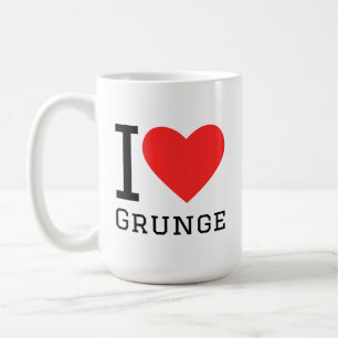 I Liebe grunge Kaffeetasse