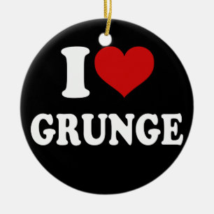 I Liebe Grunge Keramikornament