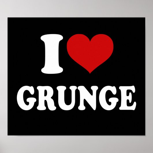 I Liebe Grunge Poster (Vorne)