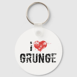 I Liebe Grunge Schlüsselanhänger