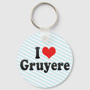I Liebe Gruyere Schlüsselanhänger