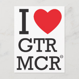 I Liebe GTR MCR Postkarte
