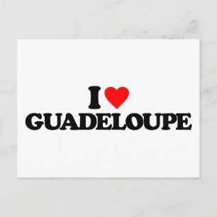 I LIEBE GUADELOUPE POSTKARTE