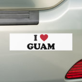 I Liebe Guam Autoaufkleber (Auf Auto)