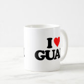 I LIEBE GUAM KAFFEETASSE (VorderseiteRechts)