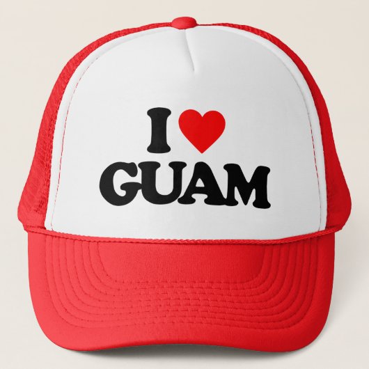 I LIEBE GUAM TRUCKERKAPPE (Vorderseite)