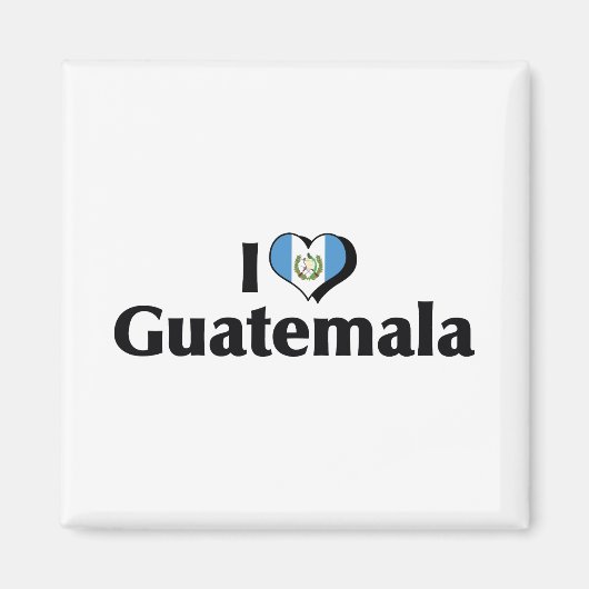 I Liebe Guatemala-Flagge Magnet (Vorne)