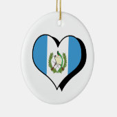 I Liebe Guatemala Keramik Ornament (Rechts)
