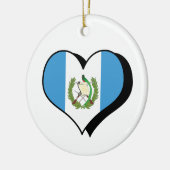 I Liebe Guatemala Keramik Ornament (Links)