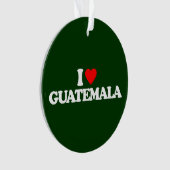 I LIEBE GUATEMALA ORNAMENT (Vorderseite)