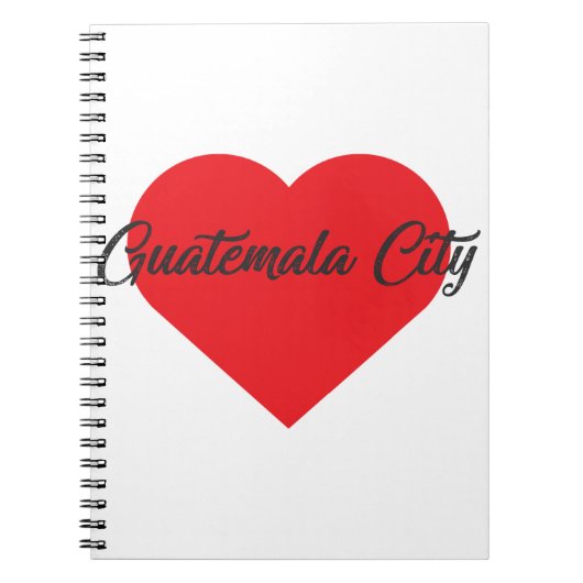 I Liebe Guatemala Stadt Notizblock (Vorderseite)