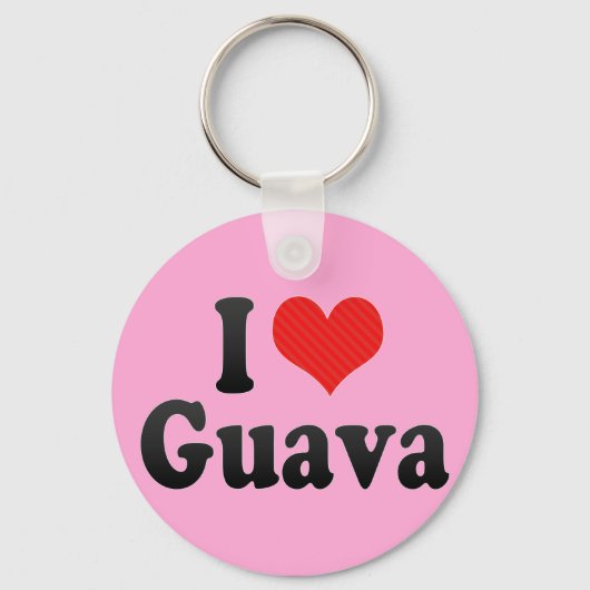 I Liebe Guava Schlüsselanhänger (Vorderseite)