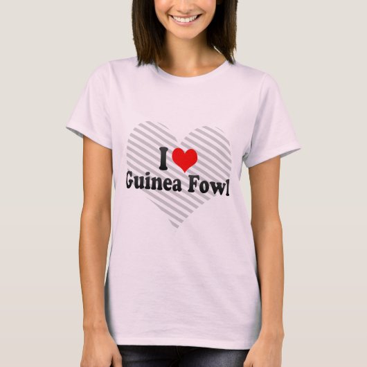 I Liebe-Guinea-Geflügel T-Shirt (Vorderseite)