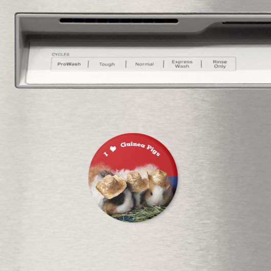 I Liebe Guinea Pigs Magnet (In Situ (Geschirrspüler))