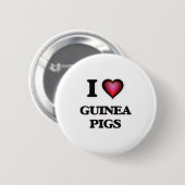 I Liebe Guinea Schweine Button (Vorne & Hinten)