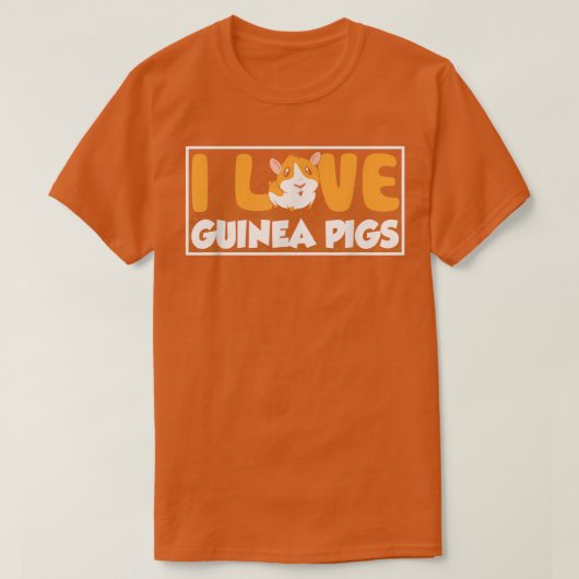 I Liebe Guinea Schweine Guinea Schwein Lover Heimt T-Shirt (Design vorne)