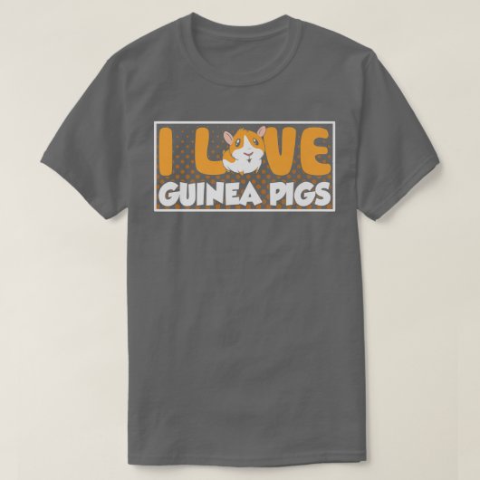 I Liebe Guinea Schweine Guinea Schwein Lover Heimt T-Shirt (Design vorne)